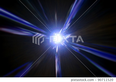 外太空經線圖像的背景材料（蟲洞圖像） 90711520