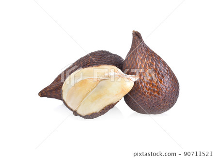 Salak or snake fruit isolated in white background 90711521
