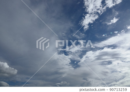Blue sky and clouds that appeared during the summer rain ・ 210818PM Blue sky and clouds that appeared during the summer rain ・ 210818PM 90713259