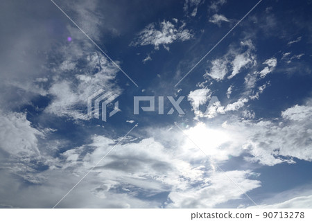 夏季雨中出現的藍天和雲彩·210818PM 夏季雨中出現的藍天和雲彩·210818PM 90713278