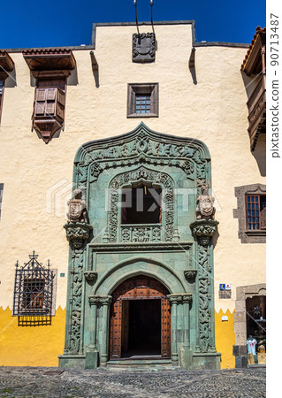 Historical colonial museum, Casa de Colon, Colombus House in Las Palmas, Gran Canaria, Spain 90713487