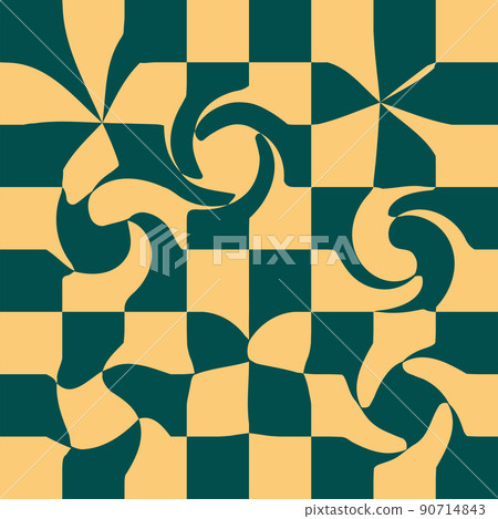 1970 Wavy Swirl Seamless Pattern in Orange and Pink Colors. Seventies Style, Groovy Background 1970 Wavy Swirl Seamless Pattern in Orange and Pink Colors. Seventies Style, Groovy Background 90714843