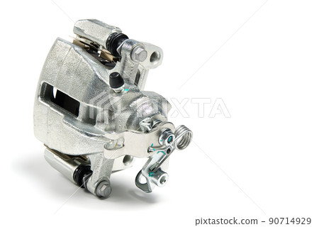 New Brake Caliper isolated on a white background. New Brake Caliper isolated on a white background. 90714929