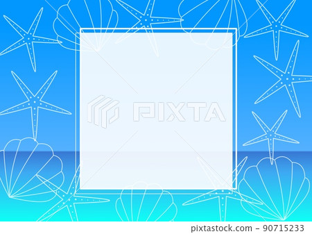 Frame material for summer image-Translucent in the middle- Frame material for summer image-Translucent in the middle- 90715233