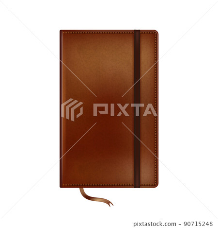 leather journal notebook 3d realistic vector leather journal notebook 3d realistic vector 90715248