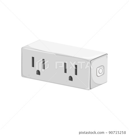 technology smar plug cartoon vector illustration 90715258