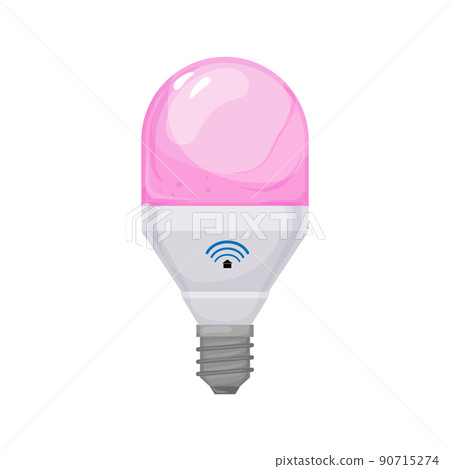 remote smart light bulb cartoon vector illustration remote smart light bulb cartoon vector illustration 90715274