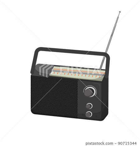 broadcast radio music cartoon vector illustration broadcast radio music cartoon vector illustration 90715344