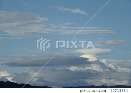 Cumulonimbus and mountains, telephoto, summer, 210818PM Cumulonimbus and mountains, telephoto, summer, 210818PM 90715514