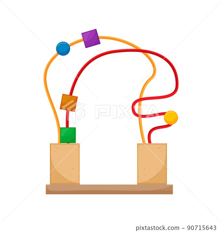 room toy wooden color icon vector illustration 90715643
