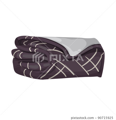 flat blanket bed color icon vector illustration 90715925