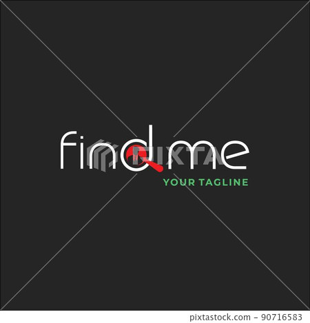 simple and modern find job logo#1 - Stock Illustration [90716583] - PIXTA