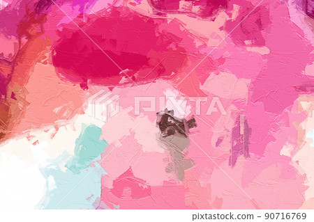 abstract oil painting texture illustration 90716769