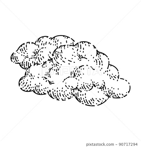 fluffy cloud sketch hand drawn vector fluffy cloud sketch hand drawn vector 90717294