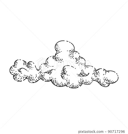sky cloud sketch hand drawn vector 90717296