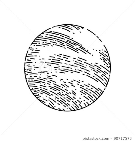 planet space sketch hand drawn vector planet space sketch hand drawn vector 90717573