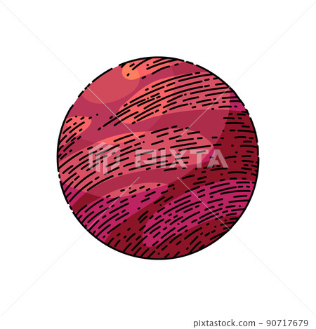 planet space sketch hand drawn vector planet space sketch hand drawn vector 90717679