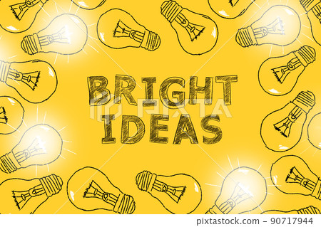 Bright ideas. Conceptual illustration Bright ideas. Conceptual illustration 90717944