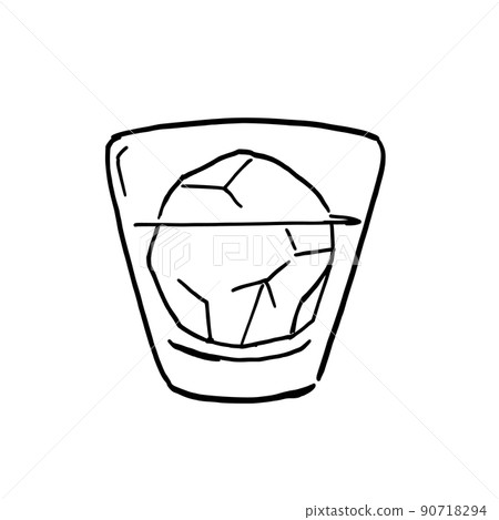 簡單的插圖筆劃酒 簡單的插圖筆劃酒 90718294