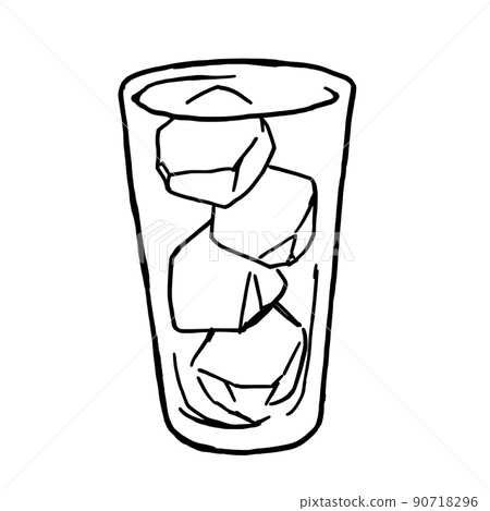 簡單的插圖筆劃酒 90718296