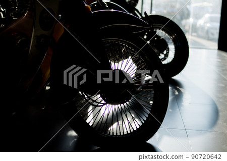 silhouette of wheels motorbike silhouette of wheels motorbike 90720642
