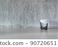 cement background with a bin 90720651