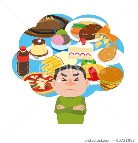 Men who are reluctant to eat for their health 90721058