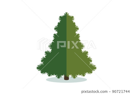 Christmas tree vector icon. Modern style fir symbol in color for holiday decoration, gift card design. Christmas tree vector icon. Modern style fir symbol in color for holiday decoration, gift card design. 90721744