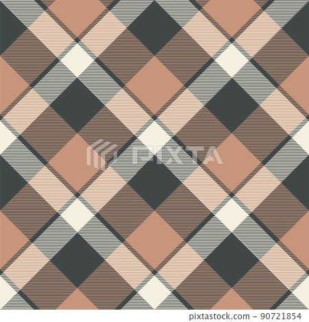 Seamless Vector Pattern Brown Geometric Checkered Brown Background