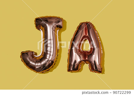 letter-shaped balloons forming the word ja letter-shaped balloons forming the word ja 90722299