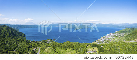 從天空看到的洞爺湖（全景） 90722445