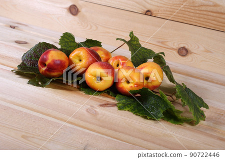 Nectarines on table Nectarines on table 90722446