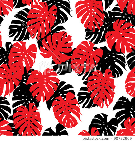 Seamless pattern with Philodendron Seamless pattern with Philodendron 90722969