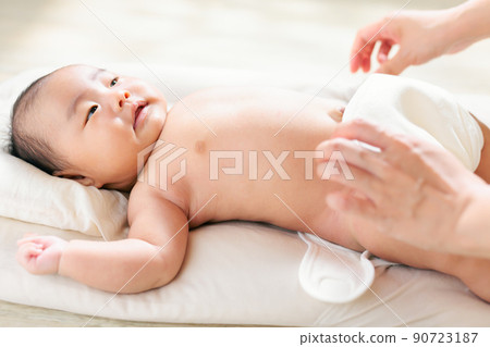 換尿布 布尿布 自然育兒 SDGs 90723187