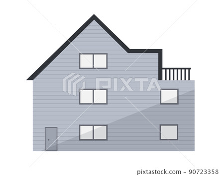 Two story house - Stock Illustration [90723358] - PIXTA