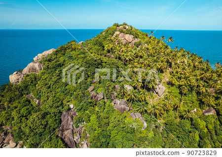 tropical island and sea view form above 90723829