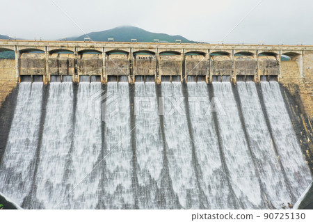 Tai Tam Tuk Reservoir, Flood Discharge After Raining 12 June 2022 90725130