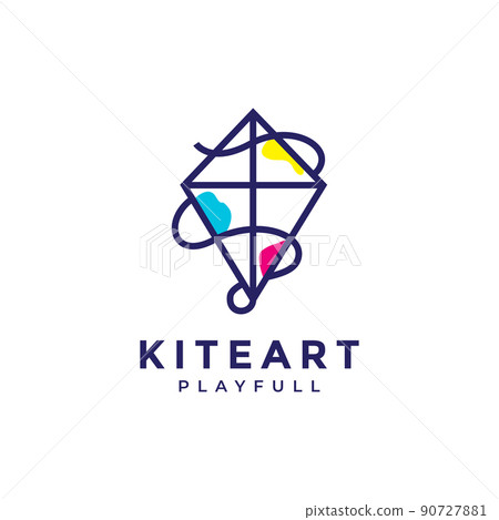 Kite Logo Design Paper Kite Handrawn Stock Vector (Royalty Free) 2333449275  | Shutterstock