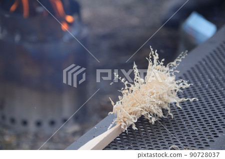 Feather stick made for bonfire ignition 90728037