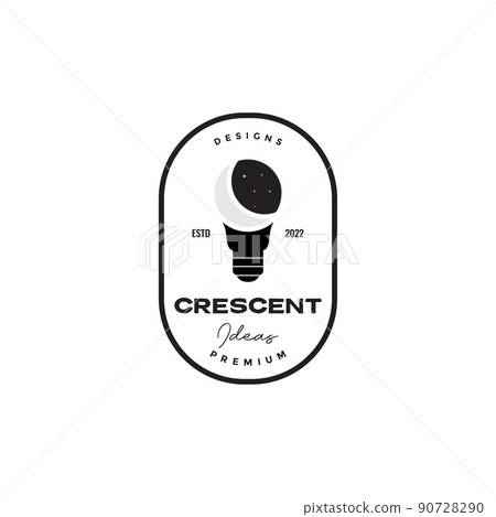 crescent with dark lamp light logo design vector graphic symbol icon illustration creative idea crescent with dark lamp light logo design vector graphic symbol icon illustration creative idea 90728290