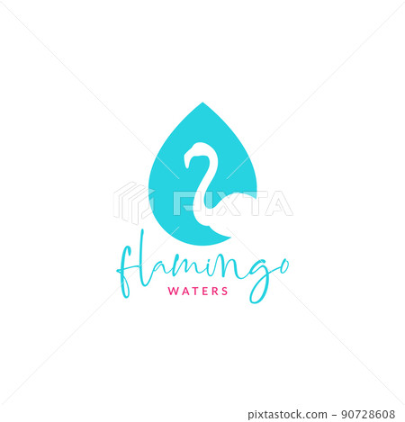 drop water with flamingo logo design vector graphic symbol icon illustration creative idea drop water with flamingo logo design vector graphic symbol icon illustration creative idea 90728608