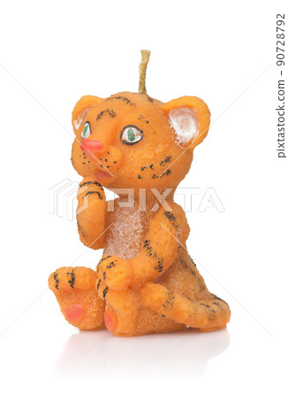 Decorative christmas candle tiger 90728792