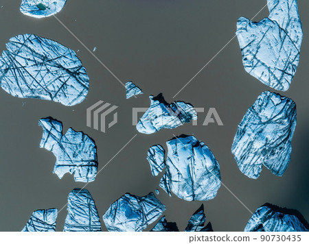 Aerial panoramic view of the Skaftafell glacier, Iceland 90730435