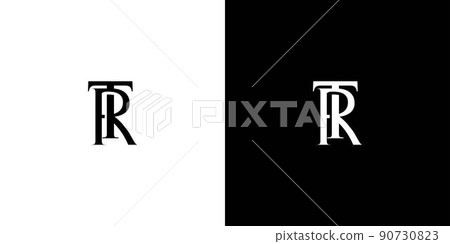 Simpe and unique letter TR initials logo design Simpe and unique letter TR initials logo design 90730823