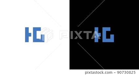 simple and bold HG letter initials logo design simple and bold HG letter initials logo design 90730825