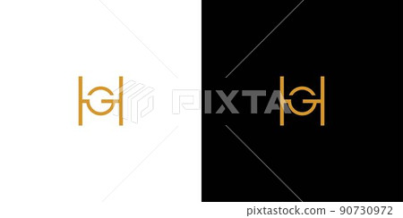 simple and unique HG letter initials logo design simple and unique HG letter initials logo design 90730972