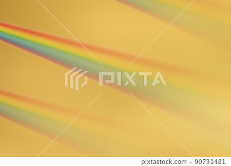 Gold prism texture. Rainbow on golden background. 90731481