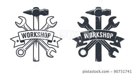 Repair service shop retro logo Repair service shop retro logo 90731741