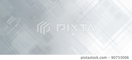 Quantum processing. Deep learning artificial intelligence. Future new technology  for business or science presentation 90733006