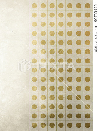 豎線背景圓（背景材料）銀葉金葉豎格 90733996